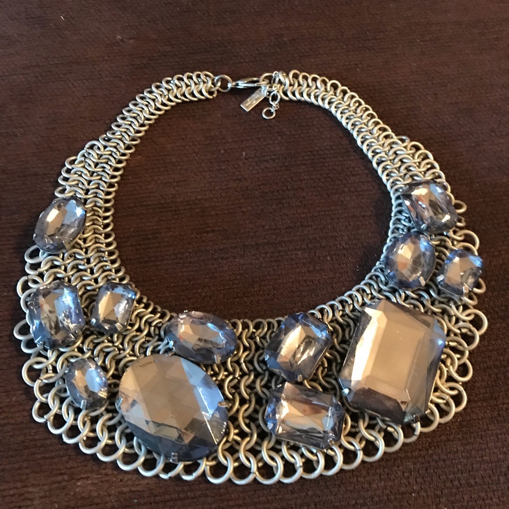 Jessica Simpson Crystal Bib Necklace